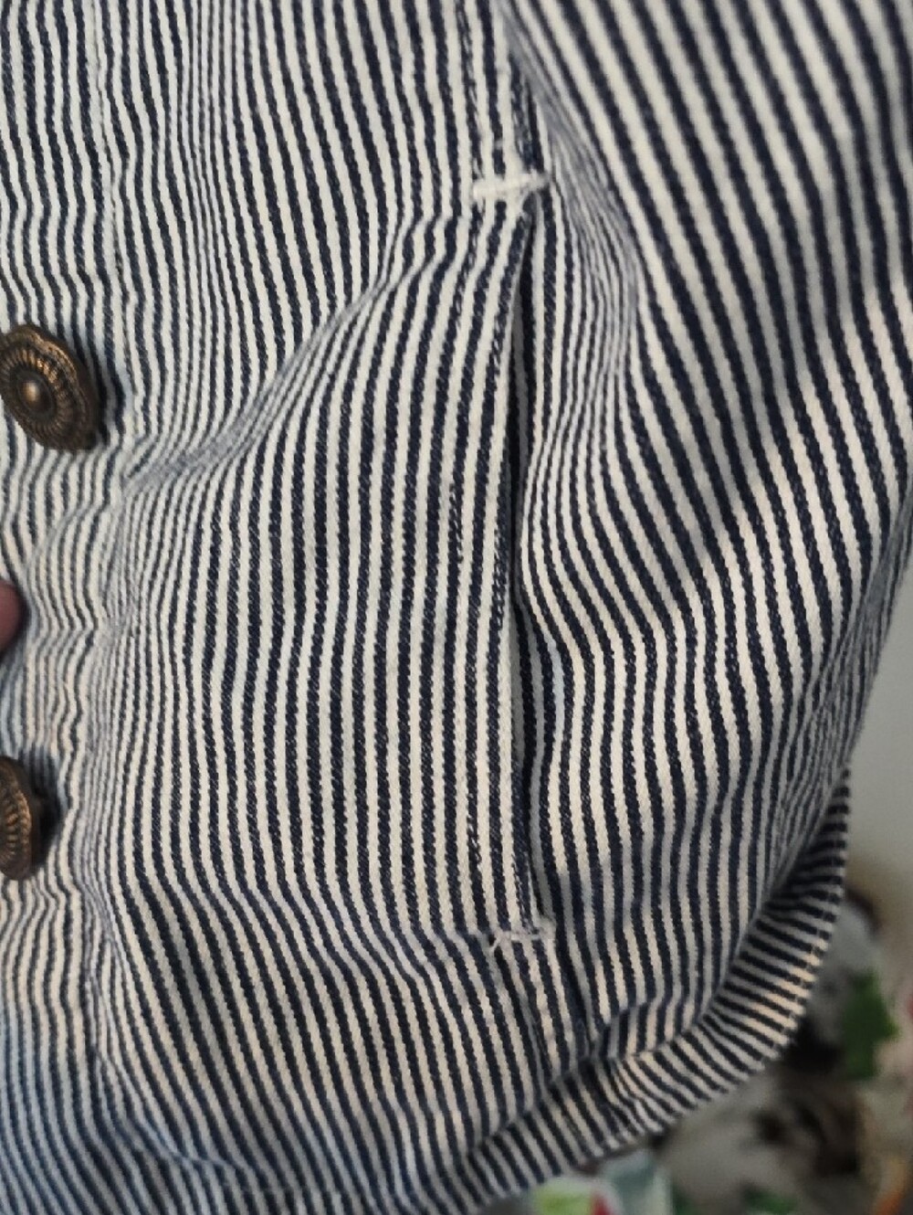 Christopher & Banks Navy and White Striped Cotton Jacket - Picture 5 of 9